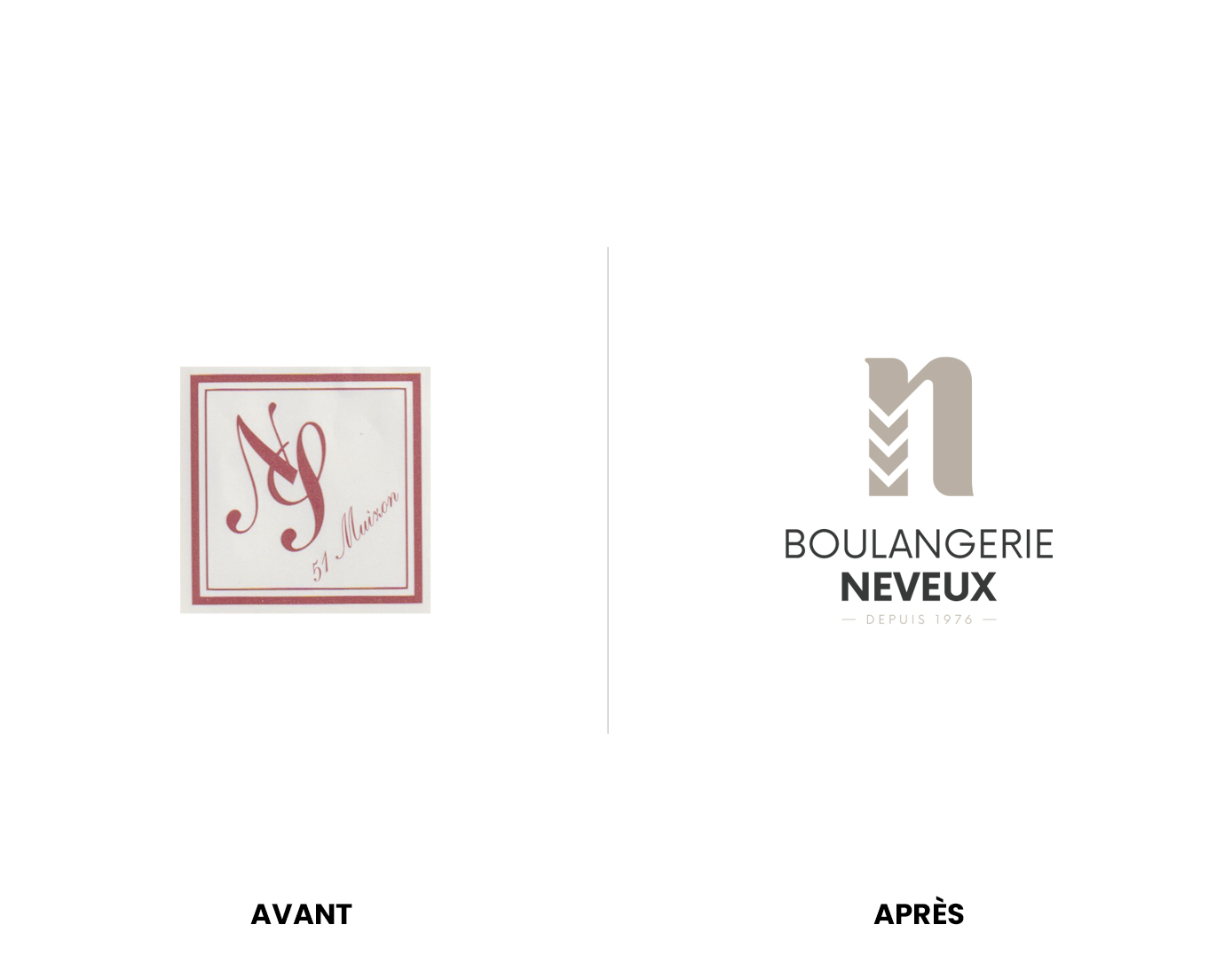 Avant - Après logo boulangerie